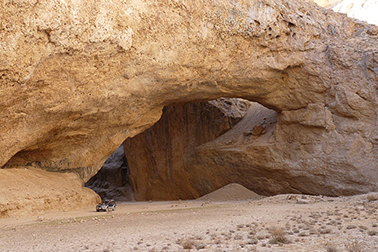 Natural bridge in the highest altitude