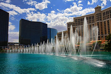 Most fountains in a  hotel