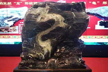 Largest River stone with a natural textured "dragon"shape