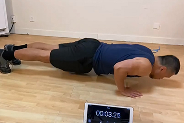 Most triceps push ups in one minute